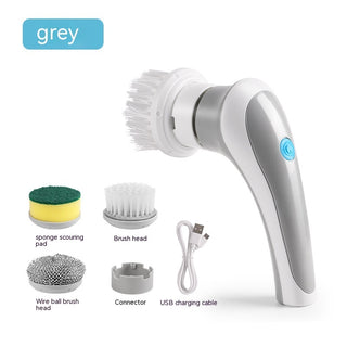 Electric Cleaning Brush 4 In 1 Spinning Scrubber